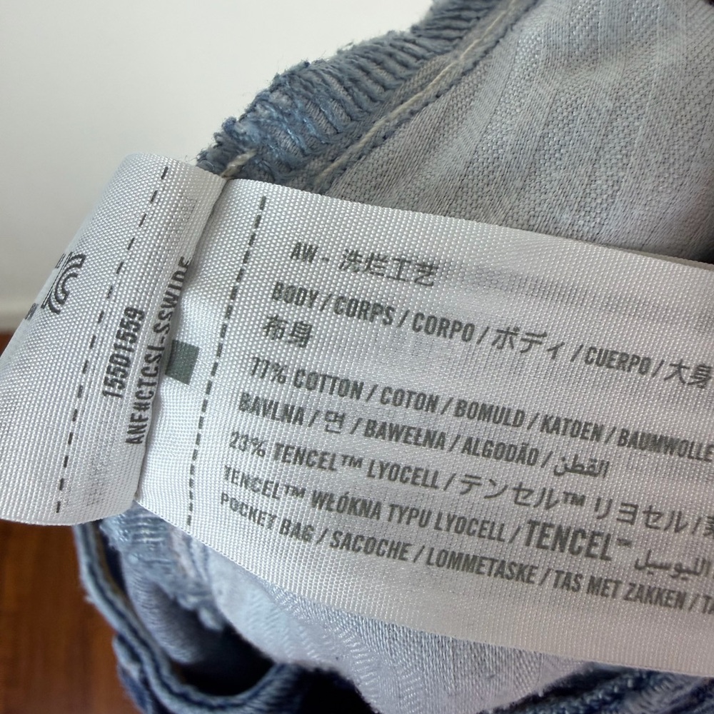 Abercrombie & Fitch The Wide Leg High Rise Jeans Size 27 / 4 Long - Picture 6 of 6
